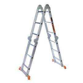 Escalera Plegable De Aluminio Lusqtoff LE300 3X4